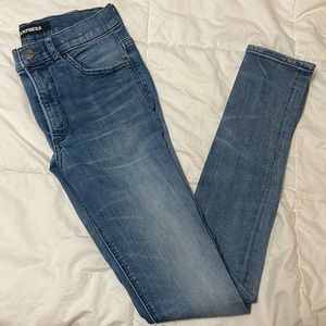 Express Medium Wash Skinny Jeans Size 4 Regular